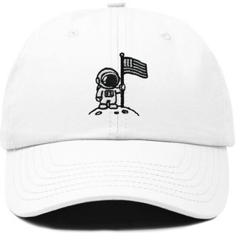 Dalix Moon Mission Dad Cap in White at Nordstrom
