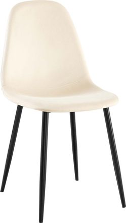Clp Silla De Comedor Napier Crema Terciopelo