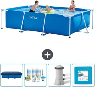 Intex Piscina Con Estructura Rectangular - 300x200x75 Cm - 7-piezas Scb2