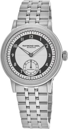 Raymond Weil Millesime Automatic Tuxedo White Dial Stainless Steel Mens Watch 2930-ST-05642
