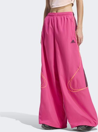 adidas Sporthose ADIDAS ORIGINALS TEAMGEIST ADILENIUM, Damen, Gr. XXL, N-Gr, real magenta, schwarz, lucid orange, normal, gr., Obermaterial: 100% Polyester, 