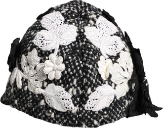Dolce & Gabbana Geborduurde Tweed Hoed
