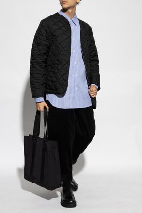 Comme Des Gar&ccedil;ons Comme Des Gar&ccedil;ons Shirt Shirt With Striped Pattern, Mens, Blue