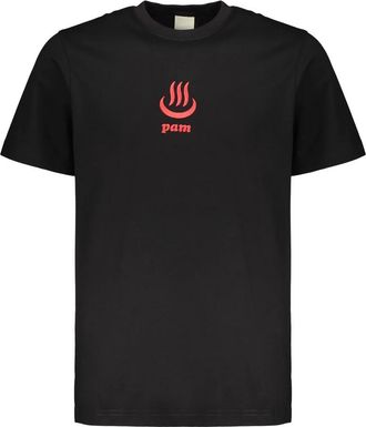 P.A.M. Biologisch katoenen T-shirt met achterprint - Heren - T-shirts - Zwart - M - Katoen - Tops