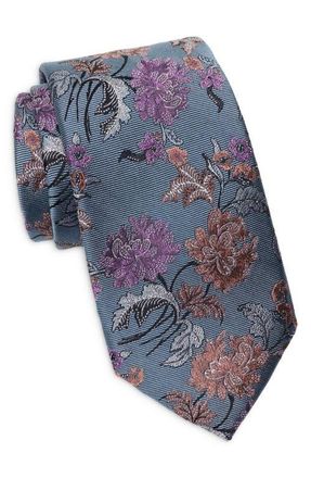 Nordstrom Marmor Floral Jacquard Tie in Blue at Nordstrom