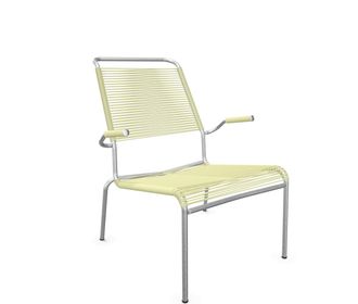 Schaffner Spaghetti-Lounger S&auml;ntis mit Lehne / Hochlehner Feuerverzinkt