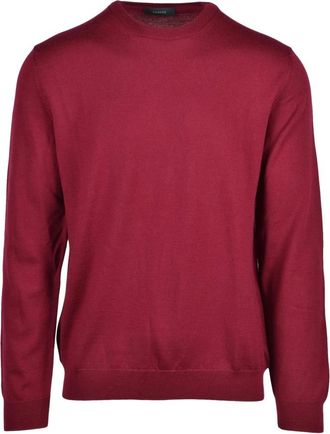 Zanone Truien & Vesten, Heren, Rood, L, Wol, Pullover Girocollo