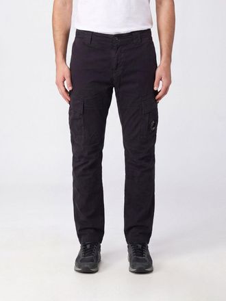 C.P. Company C. P. COMPANY Pantaloni cargo in cotone stretch slim fit con logo applicato
