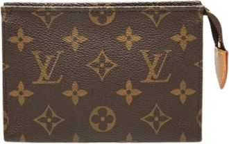 Louis Vuitton Pre-owned Clutches, female, Brown, Size: ONE SIZE Pre-owned Toiletry Pouch 15
