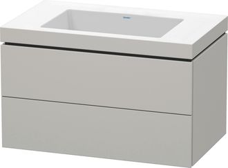 Duravit Mueble De Ba&ntilde;o L-cube Wt Vero Air 500x800x480mm Sin Orificio Para Grifer&iacute;a De Hormig&oacute;n