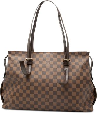 Louis Vuitton Pre-owned Womens Damier Ebene Chelsea - Brown Textile - One Size