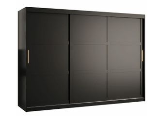 Mirjan24 Mobilier1 - Armario Ferfere 102, Negro, 200x250x62cm, Puertas De Armario: Correderas, N&uacute;mero De Estantes: 0