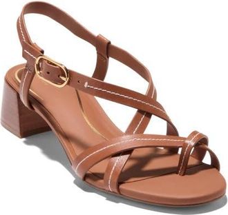 Cole Haan Dillion Slingback Sandal in British Tan/natural Stitch at Nordstrom, Size 11