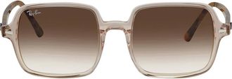 Ray-Ban Square II Light Brown Gradient Unisex Sunglasses RB1973 128151 53