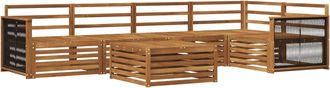 vidaXL Conjunto De Sof&aacute;s De Exterior 6 Uds. Natural Vidaxl