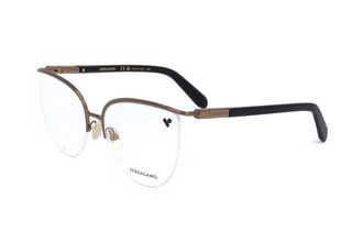Ferragamo Ferragamo Womens Amber Gold 56mm Opticals