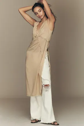 Mare Mare Silky Sleeveless V-Neck Tunic Top