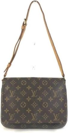 Louis Vuitton Pre-owned Vintage Monogram Shoulder Bag - Dames - Vintage Schoudertas - Bruin - ONE Size - Vintage