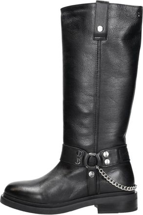 Lazamani Leslie High Boots - Dames - Hoge Laarzen - Zwart - 42 EU - Leer - Schoenen