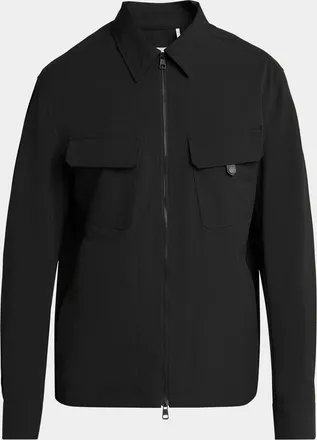 Moncler Men & apos;s Polyester Double Pocket Full-Zip Shirt Jacket