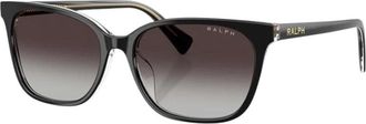 Ralph Lauren Square Zonnebrillen - Dames - Zonnebrillen - Zwart - 56 MM - Accessoires