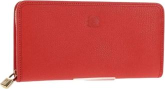 Loewe Pre-owned Wallets, female, Red, Size: ONE SIZE Pre-owned Leather Wallet