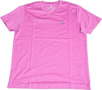 Psycho Bunny T-shirt con scollo a V - Viola