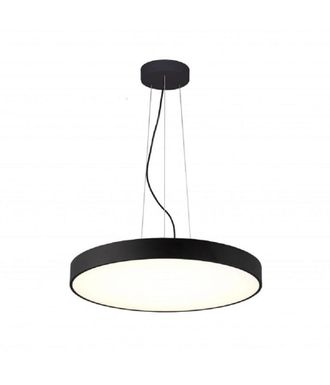 Trade Shop Trade Shop - 60cm C&iacute;rculo Colgante Ara&ntilde;a Led 65w L&aacute;mpara Arriba Abajo Moderno 2 Luz Temperaturas - Negro