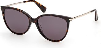 Max Mara MM0201 52A Womens Sunglasses Tortoiseshell Size 57