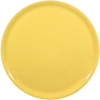 OEM Plato Especial De Porcelana Para Pizza De Color Amarillo De Di&aacute;metro 31 Cm - Juego De 6