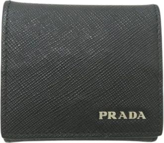 Prada Pre-owned Portafogli Monete Saffiano - - Pre-owned - unisex - Nero - ONE SIZE