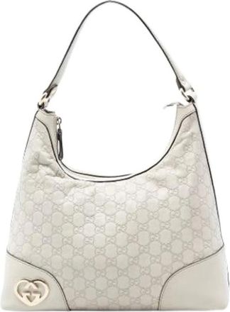 Gucci Pre-owned Shoulder Bags, female, White, Size: ONE SIZE Pre-owned Vintage Shoulder Bag