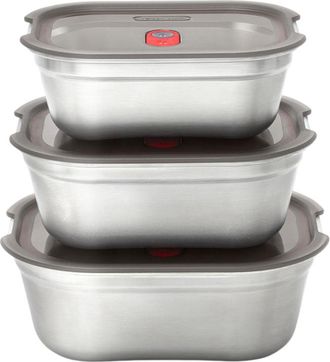 black+blum 3er Set Premium Multifunktions-Food-Boxen Stellum, assortiert