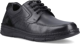 Hush Puppies Franklin Veterschoenen Leer Heren Zwarte Instappers