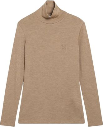 Max Mara MXMCono Turtleneck - Dames - Truien - Beige - Maat: L Wol