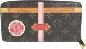 Louis Vuitton Pre-owned Long wallet (bi-fold) M62616 - Dames - Vintage Accessoires - Bruin - ONE Size - Vintage