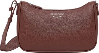 Emporio Armani Borsa a tracolla con logo - - Bags - Donna - Marrone - ONE SIZE