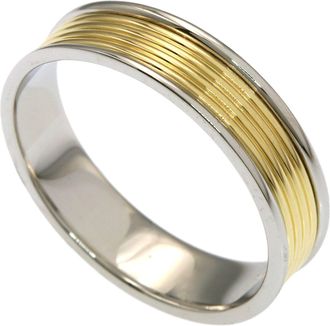 Tiffany & Co. Yellow Gold (18K) Platinum 950 Band Ring (Pre-Owned)