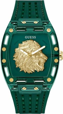 Guess Gw0959G2 Horloge - Heren - Accessoires - Groen - Maat: ONE Size Acryl
