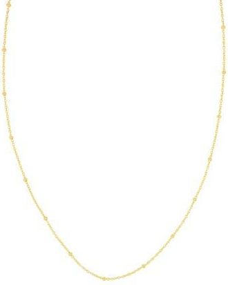 Bony Levy Beaded Chain Necklace in 14K Yellow Gold at Nordstrom Rack, Size 20