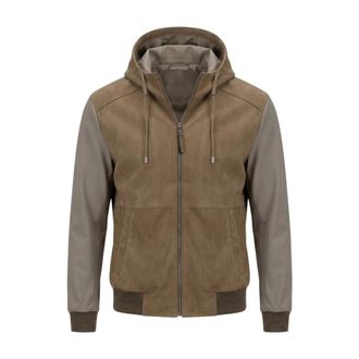 The Jack Leathers Light Jackets, male, Beige, Size: 3XL abiti poliestere