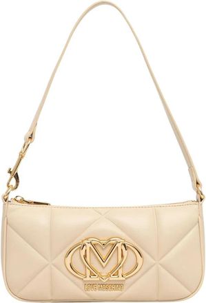 Love Moschino Schoudertas - Dames - Schoudertassen - Beige - ONE Size - Leer - Tassen