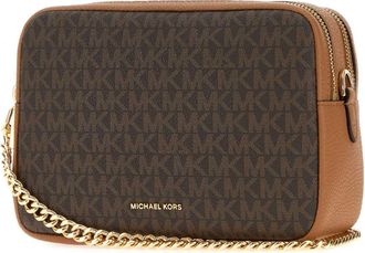 Michael Kors Womens Printed Canvas Bryant Crossbody Bag Brn-Acorn Borse A Mano Brn/acorn