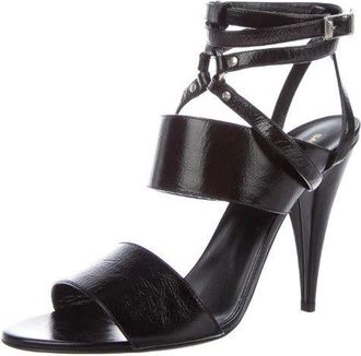 Saint Laurent Fetish 105 Leather Sandals Size 36
