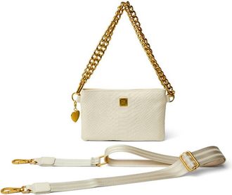Think Royln Womens Fame Bag In Cream Python