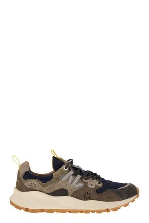 Flower Mountain Yamano 3 - Sneakers In Suede And Technical Fabric