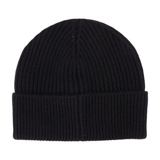 Casablanca A-HAT-090-02 Wool Ribbed Beanie - Black