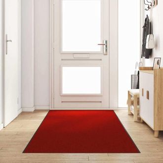 vidaXL Tappetino Rosso e Nero 120 x 350 cm Poliammide e pvc - Vidaxl
