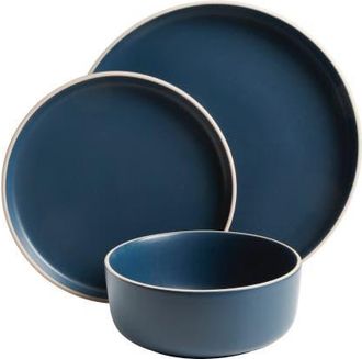 Gibson Home Zuma 18 Piece Dinnerware Set in Cobalt at Nordstrom