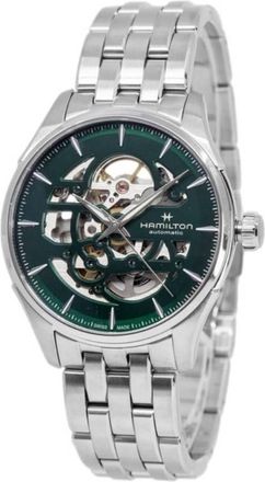Hamilton Jazzmaster Skeleton Automatic Green Dial Mens Watch H42535160